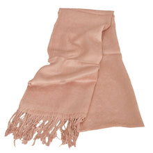 Load image into Gallery viewer, Sanskriti New Brown Shawl Viscose Sauroski Woven Work Long Stole Soft Scarf
