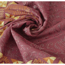 Load image into Gallery viewer, Mauve Woolen Shawl Hand Embroidered Ari Work Stole Warm Scarf
