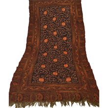 Load image into Gallery viewer, Black Hand Embroidered Woolen Shawl Ari Work Stole Scarf
