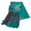 Sanskriti Vintage Blue Hand Embroidered Woolen Shawl Ari Work Stole Long Scarf