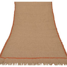 Load image into Gallery viewer, Brown Woolen Shawl Hand Embroidered Suzani Work Stole Scarf
