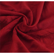 Load image into Gallery viewer, Dark Red Woolen Shawl Hand Embroidered Suzani Work Stole Scarf
