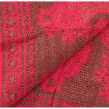 Load image into Gallery viewer, Sanskriti Vintage Peach Woollen Shawl Woven Work Long Soft Stole Wrap Scarf
