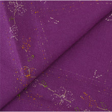 Load image into Gallery viewer, Sanskriti Vintage Purple Woolen Shawl Hand Embroidered Kantha Work Stole Scarf

