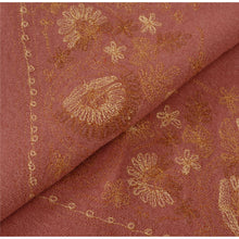 Load image into Gallery viewer, Sanskriti Vintage Pink Woolen Shawl Hand Embroidered Long Stole Soft Scarf
