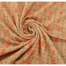 Load image into Gallery viewer, Sanskriti Vintage Cream Woolen Shawl Hand Embroidered Long Stole Soft Scarf
