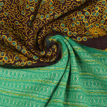 Load image into Gallery viewer, Sanskriti Vintage Long Shawl Green Handmade Ari Work Woolen Scarf Throw Stole
