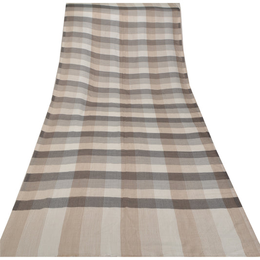 Sanskriti New Multi Color Pure Fine Wool Shawl Woven Work Long Stole Soft Scarf