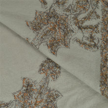 Load image into Gallery viewer, Sanskriti Vintage Grey 100% Pure Woolen Shawl Handmade Suzani Long Throw Stole
