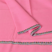 Load image into Gallery viewer, Sanskriti Vintage Pink 100% Pure Woolen Shawl Handmade Suzani Long Throw Stole
