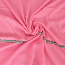 Load image into Gallery viewer, Sanskriti Vintage Pink 100% Pure Woolen Shawl Handmade Suzani Long Throw Stole

