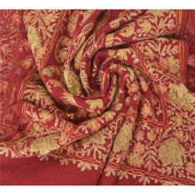 Load image into Gallery viewer, Sanskriti Vintage Long Shawl Handmade Ari Work Pure Woolen Scarf Throw Stole
