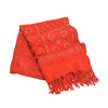 Sanskriti Vintage Long Red Pure Woolen Shawl Handmade Ari Work Scarf Stole