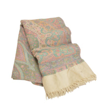 Load image into Gallery viewer, Sanskriti Vintage Long 100% Pure Woolen Shawl Woven Scarf Throw Soft Stole
