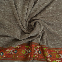 Load image into Gallery viewer, Sanskriti Vintage Long Gray 100% Pure Woolen Kullu Shawl Hand Woven Scarf Stole
