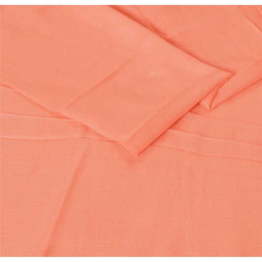 SANSKRITI NYT REN PASHMINA SJAL TØRKLÆDE STOLE ENSTRÅDIG PASTEL VARM INDISK FERSKEN