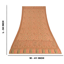 Load image into Gallery viewer, Sanskriti Vintage Long Woollen Beige Shawl Woven Scarf Throw Soft Stole

