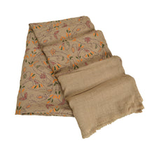 Load image into Gallery viewer, Sanskriti Vintage Long Pure Woollen Shawl Hand Embroidered Kantha Scarf Stole
