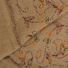 Load image into Gallery viewer, Sanskriti Vintage Long Pure Woollen Shawl Hand Embroidered Kantha Scarf Stole
