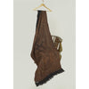 Sanskriti Vintage Long 100% Pure Woolen Brown Shawl Scarf Throw Soft Stole