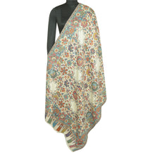 Load image into Gallery viewer, Sanskriti Vintage Long Pure Woolen Woven Shawl Scarf Throw Multicolor Stole
