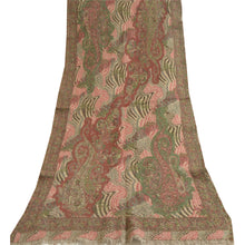 Load image into Gallery viewer, Sanskriti Vintage Long Pure Woolen Reversible Shawl Woven Scarf Throw Stole
