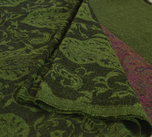 Load image into Gallery viewer, Sanskriti New Indian Woven Viscose Shawl Scarf Stole Warm Green Paisley
