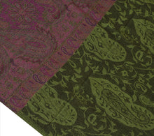 Load image into Gallery viewer, Sanskriti New Indian Woven Viscose Shawl Scarf Stole Warm Green Paisley
