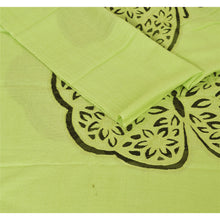 Load image into Gallery viewer, Sanskriti New Embroidered Indian Shawl Scarf Patch Work Woolen Green Stole Warm
