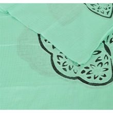 Load image into Gallery viewer, Sanskriti New Embroidered Green Shawl Scarf Patch Work Woolen Stole Warm
