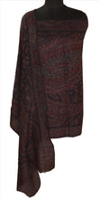 Load image into Gallery viewer, Sanskriti New Indian Woven Pure Pushmina Shawl Scarf Stole Warm Black Paisley
