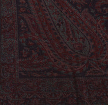 Load image into Gallery viewer, Sanskriti New Indian Woven Pure Pushmina Shawl Scarf Stole Warm Black Paisley
