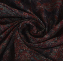 Load image into Gallery viewer, Sanskriti New Indian Woven Pure Pushmina Shawl Scarf Stole Warm Black Paisley
