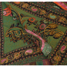 Load image into Gallery viewer, SANSKRITI NEW EMBROIDERED WOVEN VISCOSE PINK SHAWL SCARF AARI WORK STOLE
