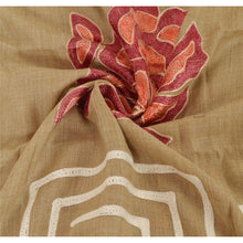 Load image into Gallery viewer, Ari Zama New Hand Embroidered Kashmiri Shawl Scarf Viscose Stole Brown
