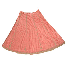 Load image into Gallery viewer, Sanskriti Vintage Bollywood Long Skirt Net Hand Beaded Peach Stitched Lehenga
