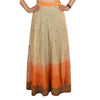 Sanskriti Vintage Hand Beaded Lehenga Skirt Cream Party Sequins Rhinestones