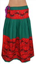 Load image into Gallery viewer, Vintage Indian Bollywood Women Long Skirt Hand Beaded Kutch Work L Size Lehenga

