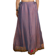 Load image into Gallery viewer, Indian Woven Lehenga Brocade Long Skirt Party Purple
