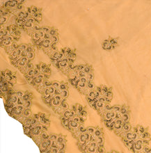 Load image into Gallery viewer, Vintage Indian Bollywood Women Long Skirt Hand Beaded Peach M Size Lehenga
