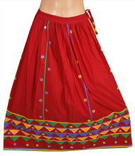 Load image into Gallery viewer, Vintage Indian Bollywood Women Long Skirt Hand Beaded Maroon S Size Lehenga
