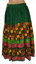 Load image into Gallery viewer, Vintage Indian Bollywood Women Long Skirt Hand Embroidered S Size Kutch Lehenga
