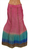 Sanskriti Vintage Indian Bollywood Women Long Skirt Hand Beaded Woven L Size Lehenga