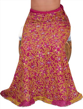Load image into Gallery viewer, Vintage Indian Bollywood Women Long Skirt Hand Beaded Pink S Size Lehenga
