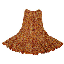 Load image into Gallery viewer, Sanskriti New Long Skirt Women Cotton Brown Printed Design with Zari Border
