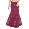 Sanskriti Vintage Purple Long Skirt Georgette Hand Beaded Stitched Lehenga Zari