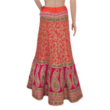 Load image into Gallery viewer, Long Skirt 100% Pure Chanderi Silk Hand Beads Stitched Lehenga
