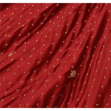 Load image into Gallery viewer, Sanskriti Vintage Dark Red Long Skirt Pure Satin Silk Hand Embroidered Unstitched Lehenga
