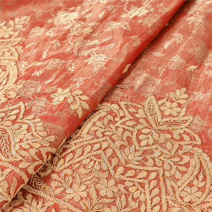 Sanskriti Vintage Lang Nederdel Ren Silke Håndvævet Usyet Lehenga