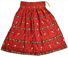 Load image into Gallery viewer, Vintage Indian Bollywood Women Long Skirt Hand Beaded Kutch XL Size Lehenga

